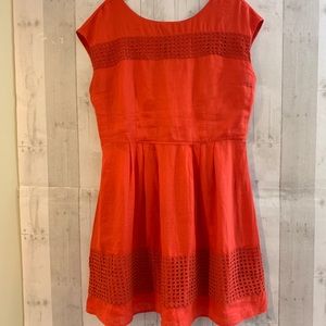 Orange Linen Dress
